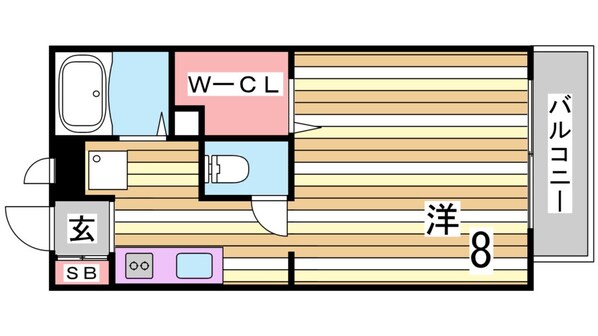 六甲駅 徒歩15分 2階の物件間取画像